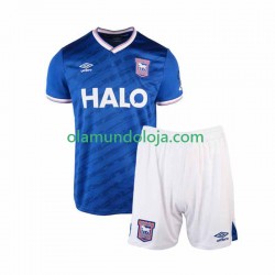 Camisola Ipswich Town Criança Equipamento Primeiro 2025-2026 Manga Curta